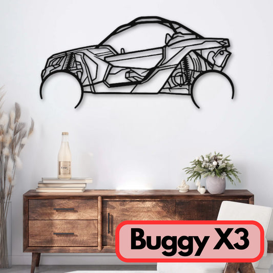 Décoration murale métal Buggy X3